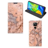 Xiaomi Redmi Note 9 | Standcase | Marmer Oranje
