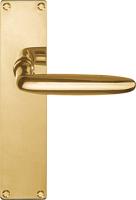 Formani deurkruk TIMELESS 1938MPSFC op schild blind - messing ongelakt