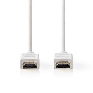 Nedis High Speed HDMI-Kabel met Ethernet | HDMI Connector | HDMI Connector | 4K@30Hz | ARC | 10.2 Gbps | 2.00 m | Rond | PVC | Wit | Doos -