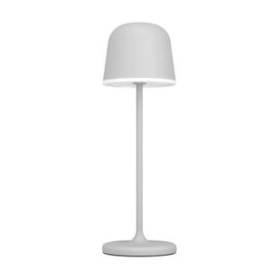 EGLO Mannera Tafellamp - Aanraakdimmer - Draadloos - 34 cm - Grijs/Wit - Oplaadbaar - Binnen en Buiten