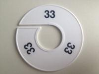 Maatring 11cm wit/zwart 33