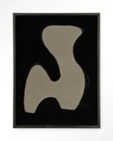 Urban Cotton Wandkleed 'Cobra' 145 x 190cm in Floating Frame - black