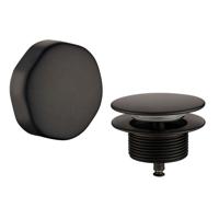 Wiesbaden knop/plug badoverloopcombinatie matzwart