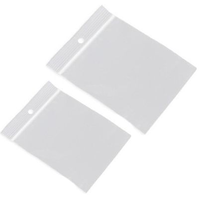200x Gripzakjes/verpakkingszakjes 60 x 80 mm en 100 x 150 mm