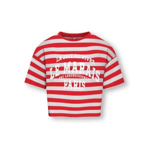 Kids ONLY zomer t-shirt S/S meisjes - loose fit - rood - Kogolivia