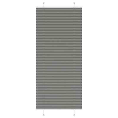 Pliss rolgordijn 85x200 cm stofbreedte 84,4 cm antraciet