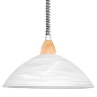 Eglo HanglampLord 2 wit met houtbruin - 87009