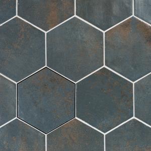 Wandtegel Hexagon Magnetism Blue 13.9x16 cm Stardos