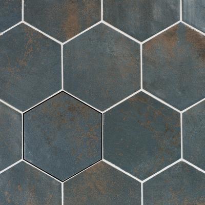 Wandtegel Hexagon Magnetism Blue 13.9x16 cm Stardos
