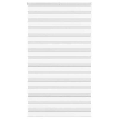 VidaXL Zebra rolgordijn 130x200 cm stofbreedte 125,9cm polyester wit