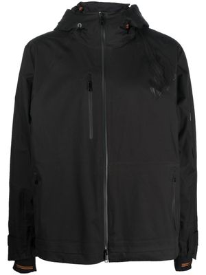 Zegna veste zippée à capuche - Noir