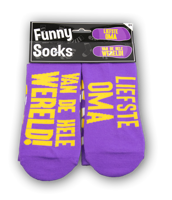 Funny socks Liefste oma van de wereld