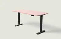 Desktronic HomePro bureau Zwart / Zachtroze / 180x80 cm