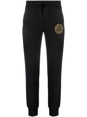 Versace Jeans Couture pantalon de jogging à imprimé graphique - Noir