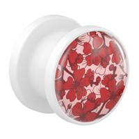 Tunnel met bloemendesign Acryl Tunnels & Plugs