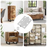 Scharnier 12 pcs Zilver 50 x 38 x 1,3 mm Staal