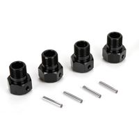 Losi Wheel Hex Black and Pin (4): MTXL (LOS252050) - thumbnail