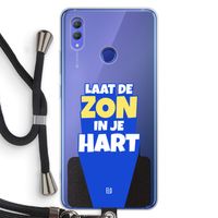 Laat de zon in je hart: Honor Note 10 Transparant Hoesje met koord