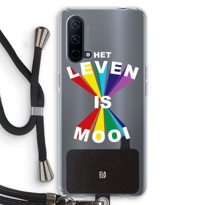 Het Leven Is Mooi: OnePlus Nord CE 5G Transparant Hoesje met koord