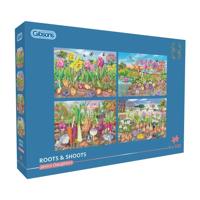 Roots and Shoots Puzzel 4x 500 Stukjes