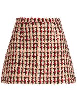 ETRO minijupe en tweed - Rouge