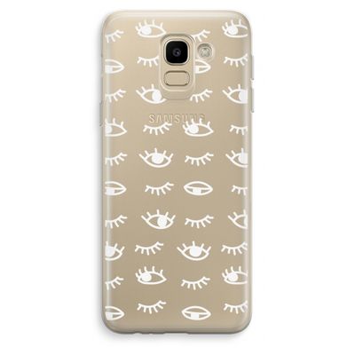 Eye pattern #3: Samsung Galaxy J6 (2018) Transparant Hoesje