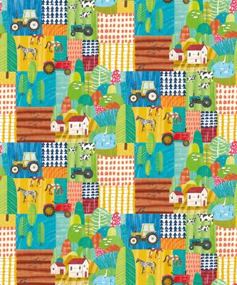 Ohpopsi When I Grow Up - Down On The Farm Teal Twist - WGU50118W