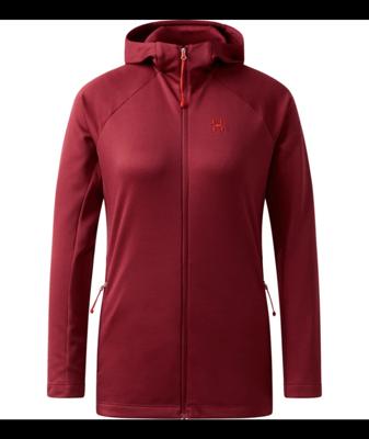 Haglofs Korp Mid Hood Fleece Dames Carmine Red M
