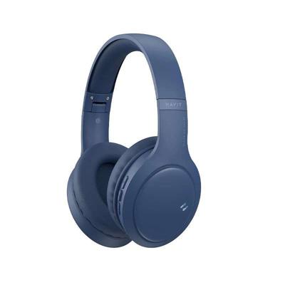 Havit H633BT - draadloze hoofdtelefoon voor op de oren, blauw
