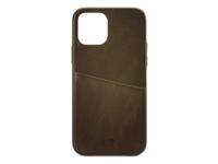 Senza Senza Desire Leather Cover with Card Slot Apple iPhone 12/12 Pro Burned Olive