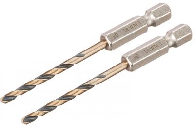 DeWalt Accessoires DT20602-QZ | Metaalboor | 3 mm | Impact black & gold | Hex | 2 stuks - DT20602-QZ