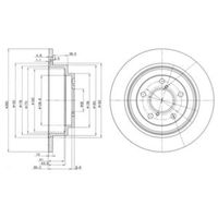 Delphi Diesel Remschijf BG2826C