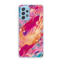 Pastel Echoes: Samsung Galaxy A73 Transparant Hoesje