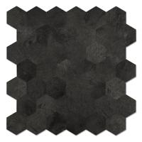 Zelfklevende Mozaïek Tegel - Afimera Antraciet Leisteen Hexagon XL - Antraciet - 290x288mm