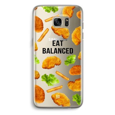 Eat Balanced: Samsung Galaxy S7 Edge Transparant Hoesje