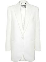 Philipp Plein blazer court Cady à épaules matelassées - Blanc - thumbnail