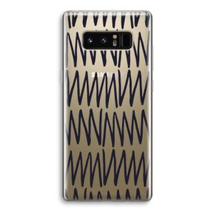 Marrakech Zigzag: Samsung Galaxy Note 8 Transparant Hoesje