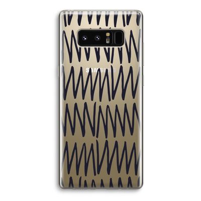 Marrakech Zigzag: Samsung Galaxy Note 8 Transparant Hoesje