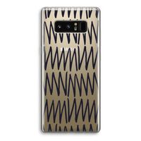 Marrakech Zigzag: Samsung Galaxy Note 8 Transparant Hoesje