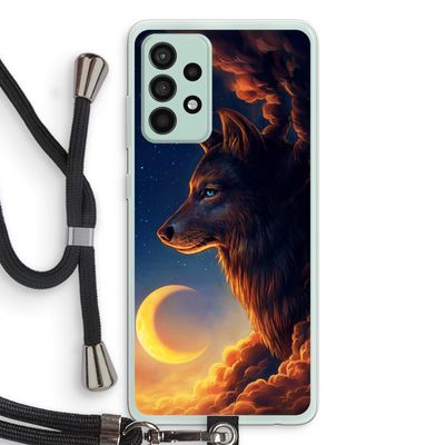 Night Guardian: Samsung Galaxy A52s 5G Transparant Hoesje met koord