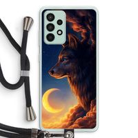 Night Guardian: Samsung Galaxy A52s 5G Transparant Hoesje met koord