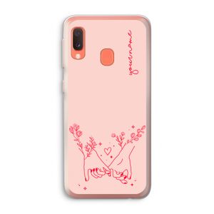 Best Friends: Samsung Galaxy A20e Transparant Hoesje
