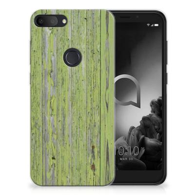 Alcatel 1S (2019) | Bumper Hoesje | Green Wood