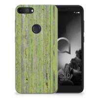 Alcatel 1S (2019) | Bumper Hoesje | Green Wood