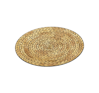 Rond riet structuur placemat