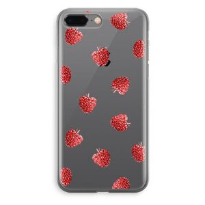 Framboosjes: iPhone 8 Plus Transparant Hoesje