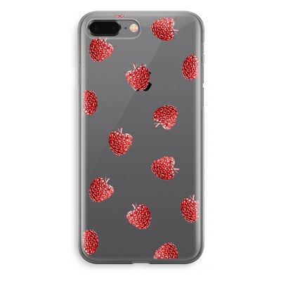 Framboosjes: iPhone 8 Plus Transparant Hoesje
