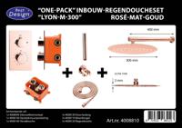 One-Pack Inbouw-Regendoucheset Lyon-M-300