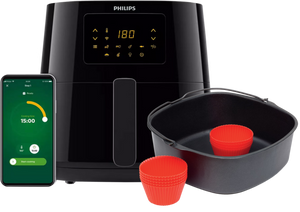 Philips Airfryer XL Connected HD9280/70 + Bakvorm