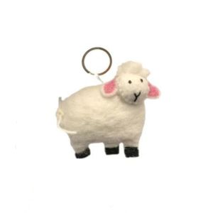 BeYoona sleutelhanger Schaap Wit Maat